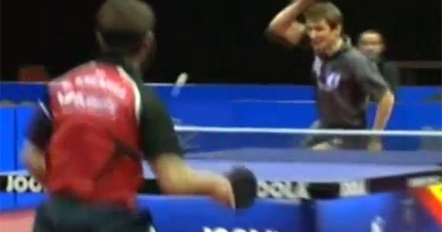 Best of 2011 Table Tennis trick shot edition CBS News
