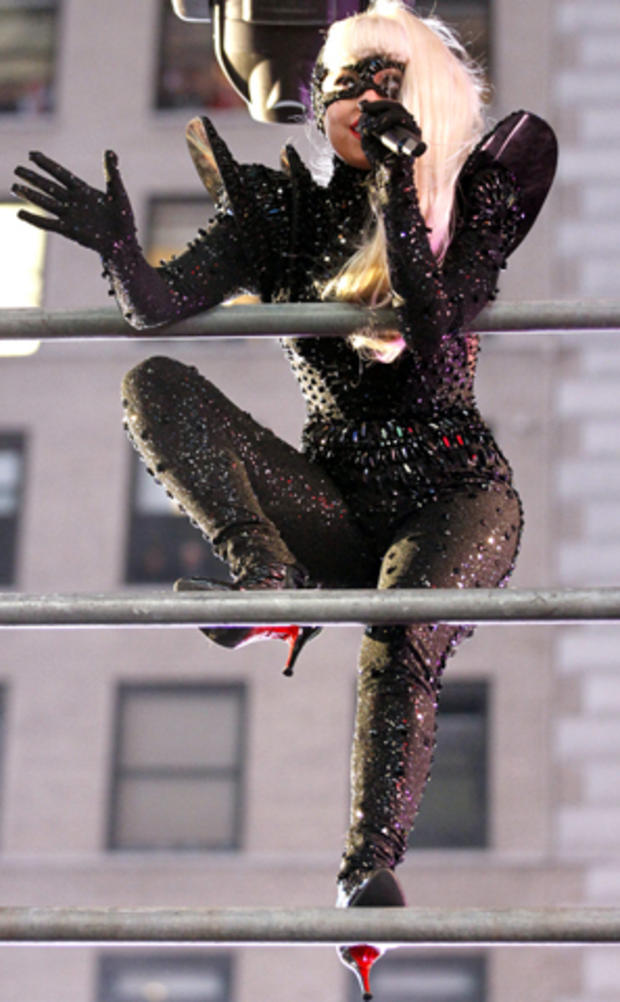 Lady Gaga performs during the New Year's Eve celebration at Times Square Dec. 31, 2011, in New York. 