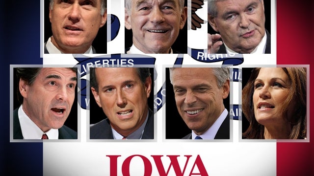 Iowa 2012 GOP candidates 