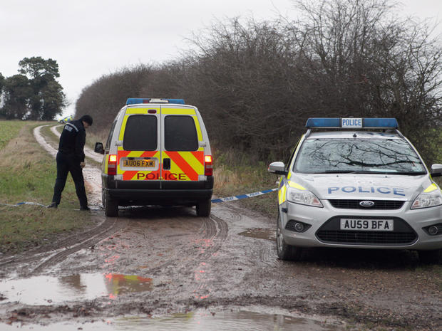 Police near scene of human remains discovery in England 