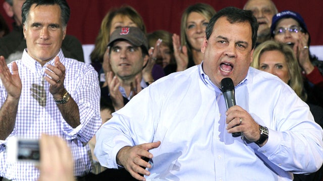 Chris Christie, Mitt Romney 