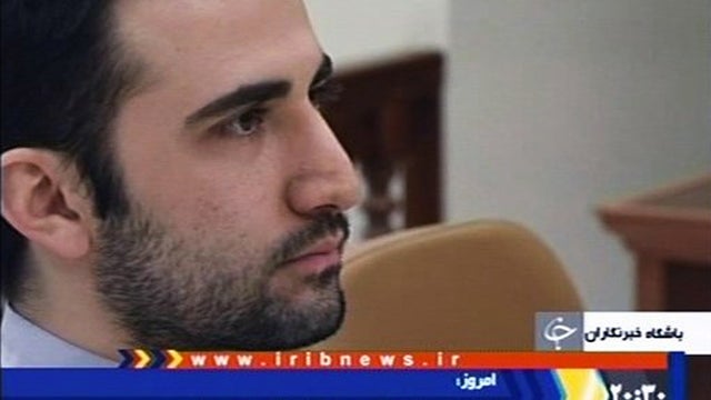 U.S. citizen Amir Mirzaei Hekmati in a Tehran courtroom 