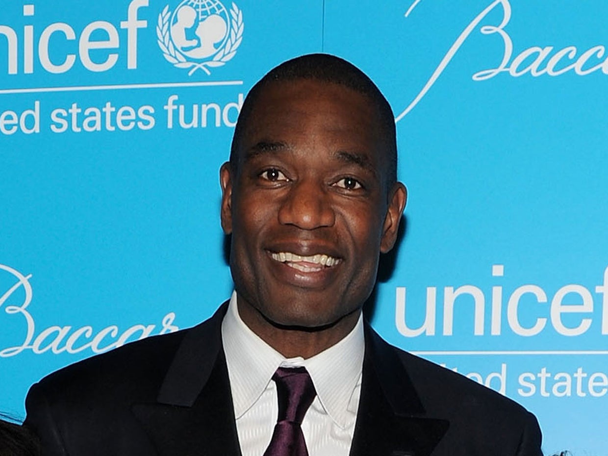 NBA Hall of Famer and former Denver Nuggets star Dikembe Mutombo ...