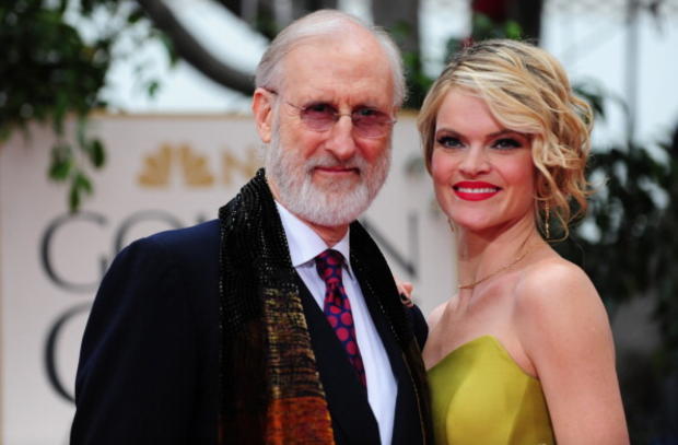 Actors James Cromwell and Missi Pyle pos 