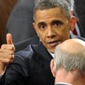 President Obama gestures after delivering his State of the Union address before a joint session of Congress Jan. 24, 2012, on Capitol Hill in Washington. 