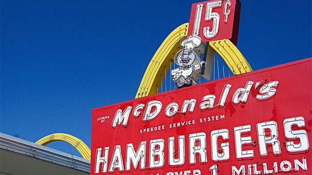 File photo of McDonald's sign. 