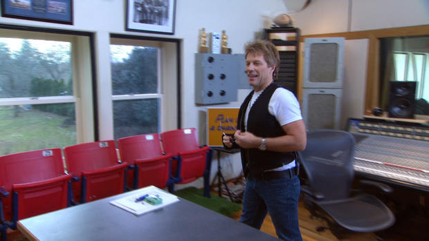 Jon Bon Jovi gives "Person to Person" a tour of his N.J. home and home music studio  