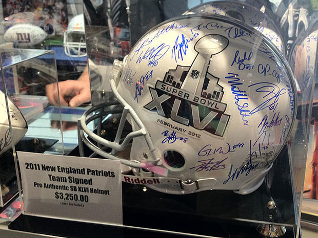 Patriots Autographed Helmet 