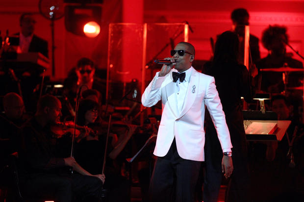 Jay-Z performs on stage at Carnegie Hall Feb. 6, 2012. 