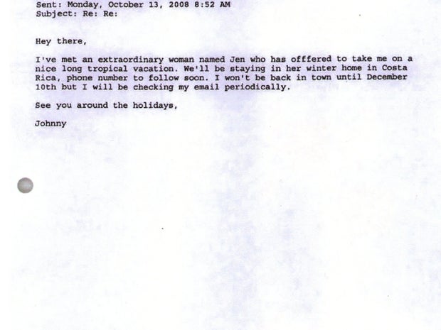 After vanishing 3 days earlier, friends and family of Johnny Altinger received a strange email