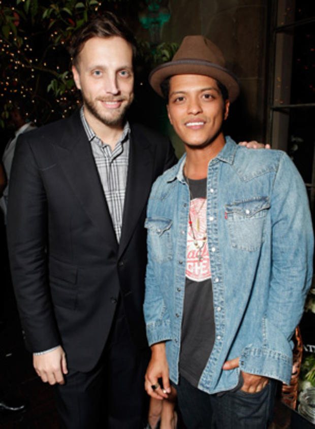 Musician Bruno Mars attends the Warner Music Group Grammy Celebration hosted by InStyle  