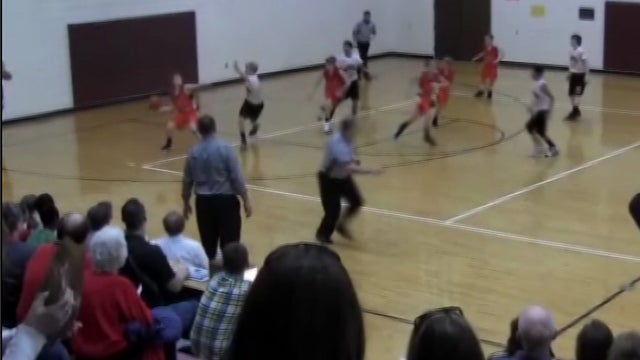 7th grader makes game winning full court shot 
