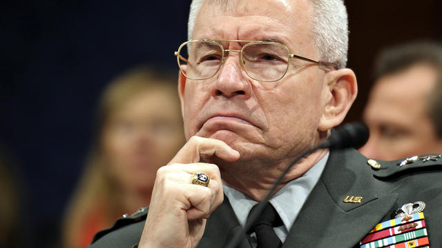 Army Lt. Gen. Ronald Burgess, director of the Defense Intelligence Agency, testifies on Capitol Hill in Washington Feb. 2, 2012, before the House Intelligence Committee. 