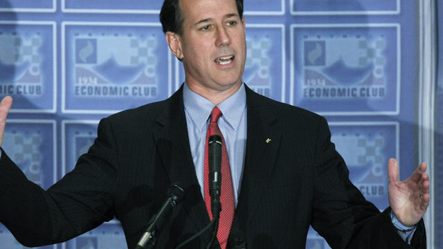 Republican presidential candidate and former U.S. Sen. Rick Santorum  