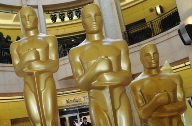 Oscar statues at the Kodak Theatre, whic 