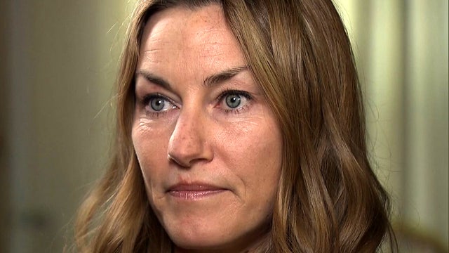 Professional skier Elyse Saugstad pauses before answering a question Feb. 20, 2012, about being caught in an avalanche in Washington state. 