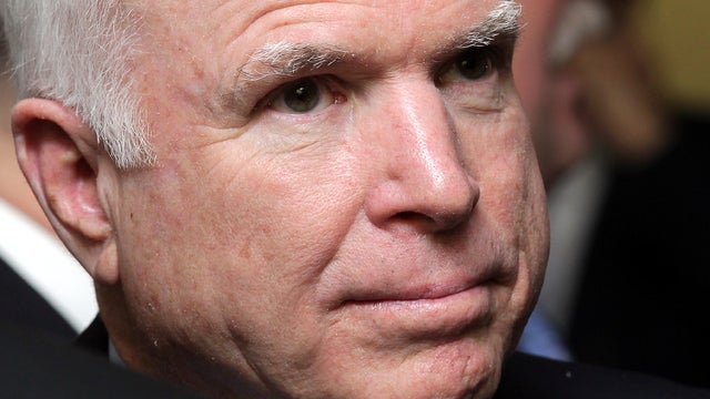 Sen. John McCain looks on during the first day of the 48th Munich Security Conference at Hotel Bayerischer Hof Feb. 3, 2012, in Munich, Germany. 