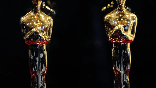 Oscar statuettes are on display during the opening of the Meet the Oscars exhibition at Grand Central Station in New York Feb. 22, 2012. 