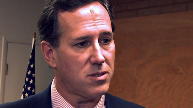 Santorum on creating high-paying manufacturing jobs  