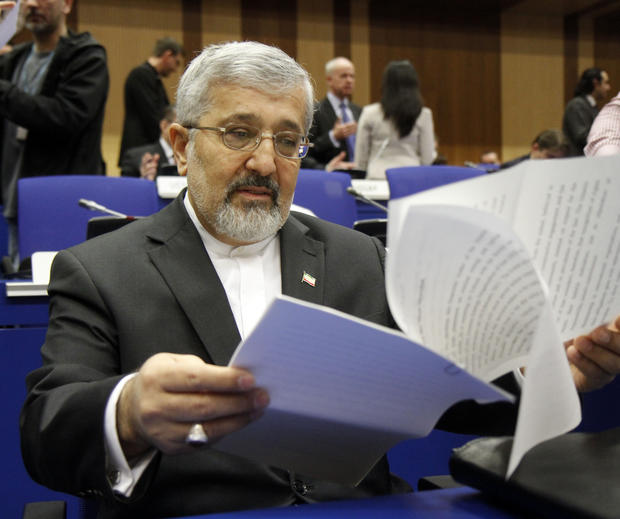 Iran's ambassador to the International Atomic Energy Agency, IAEA, Ali Asghar Soltanieh in Vienna, Austria, on March 8, 2012. 