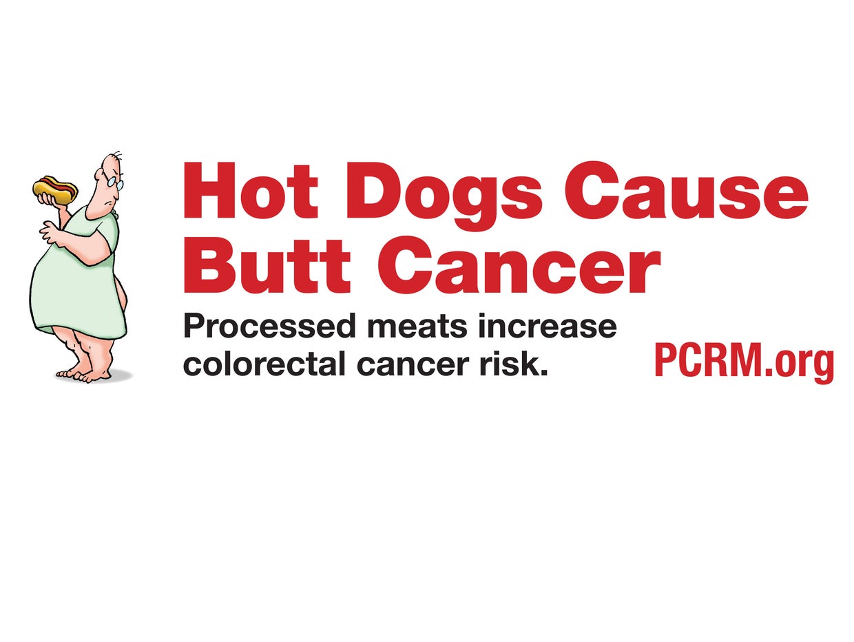 Advocacy group claims hot dogs cause "butt cancer" on Chicago billboard ...