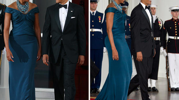 Michelle Obama's state dinner style 