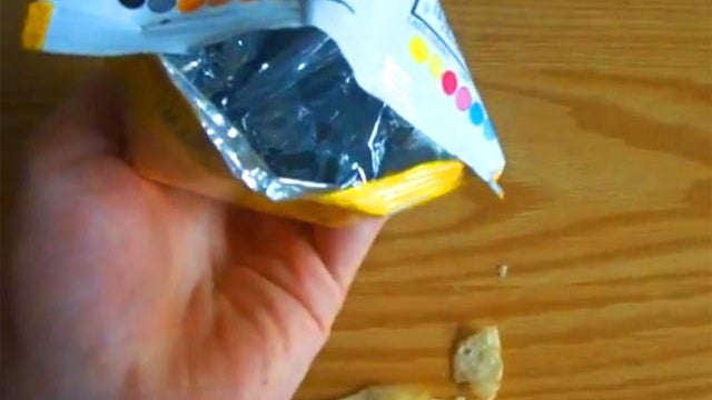 potato chip bag full of hot air 