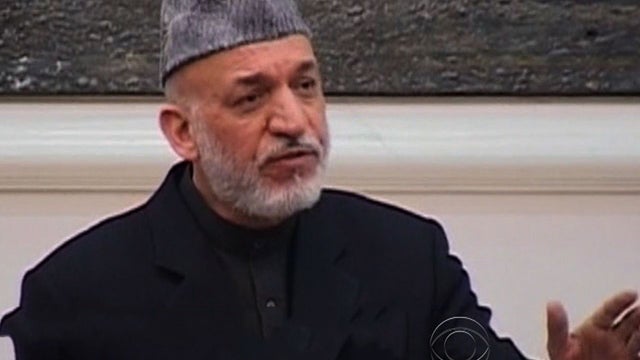 Sharp words for U.S. from Afghan president 