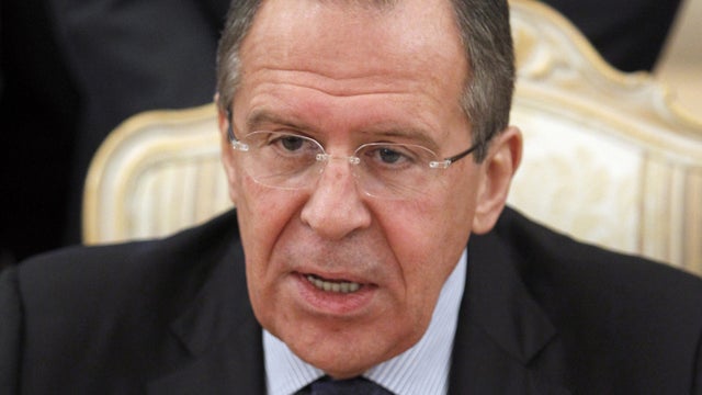 Russia's Foreign Minister Sergey Lavrov 