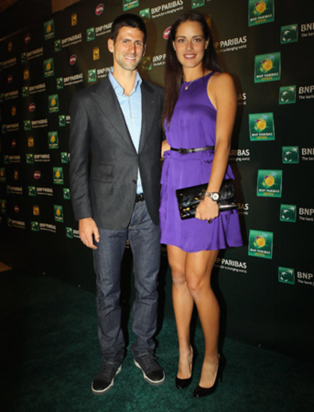 Novak Djokovic and Ana Ivanovic  