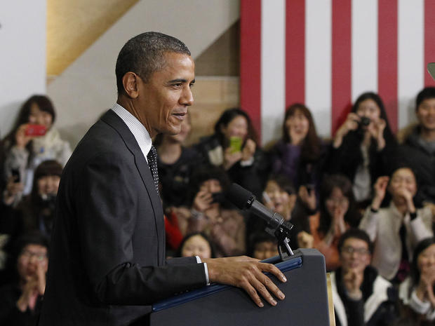 President Obama speaks at Hankuk University in Seoul 