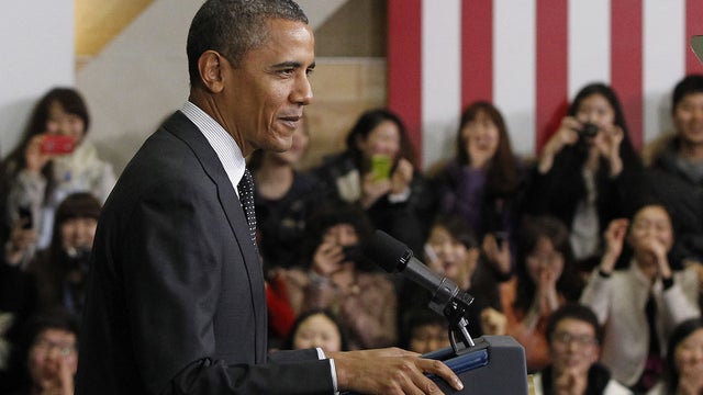 President Obama speaks at Hankuk University in Seoul 