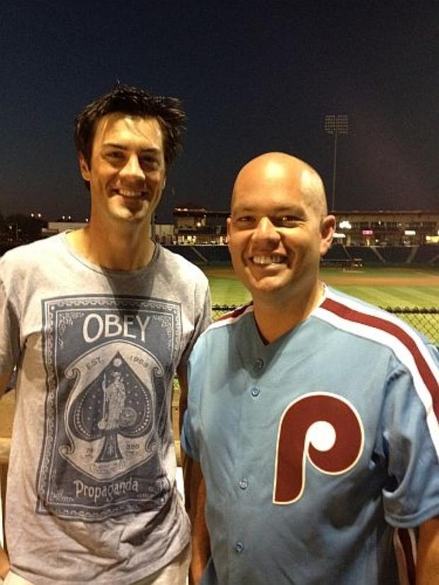 Chris Stigall and Cole Hamels 