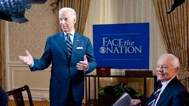 Joe Biden and Bob Schieffer 