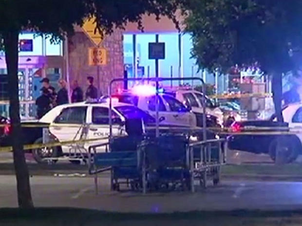 A police officer was fatally shot at an Austin Walmart, April 6, 2012. 