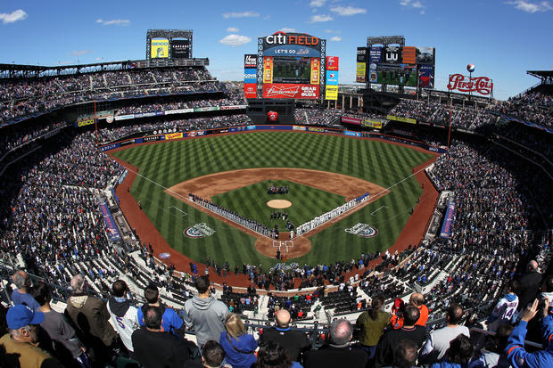 New York Mets and the Atlanta Braves lined up 