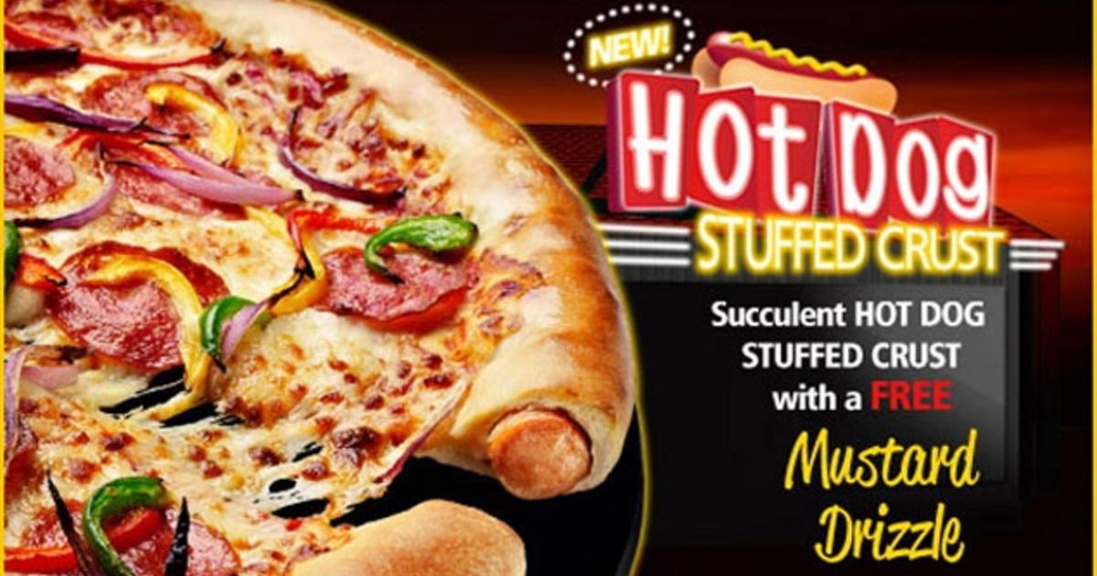 Hot Dog Pizza Crust Pizza Hut 