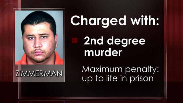 George Zimmerman charged with 2nd-degree murder 