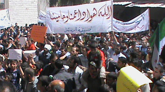 syria, rastan, protests 