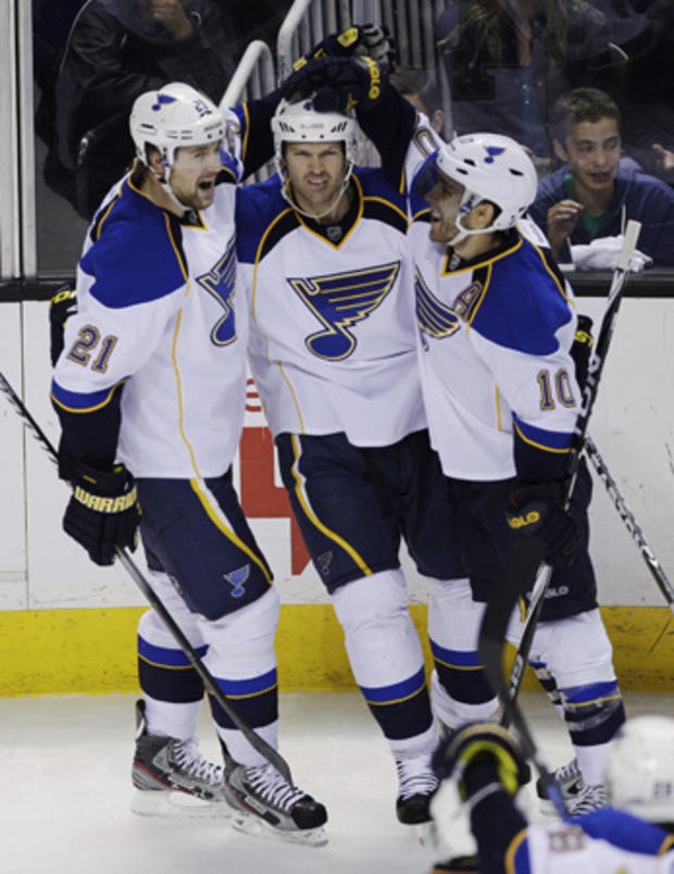 St. Louis Blues  is congratulated 