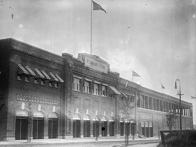 Exterior shot of Fenway Park 