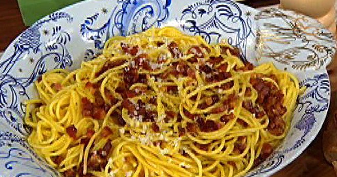 THE Dish Marc Murphy's Spaghetti alla Carbonara CBS News
