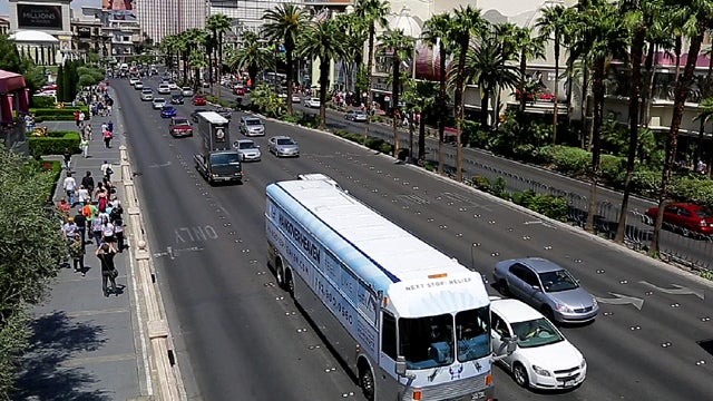 "Hangover Heaven" bus rolls out in Las Vegas