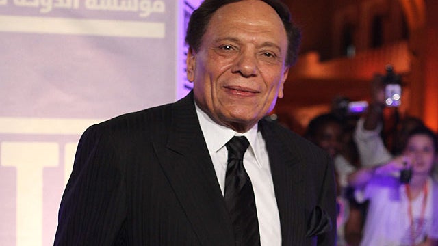 In this October 30, 2010 file photo, Adel Imam attends at the Awards Show and Closing Night Red Carpet and Screening of 'The First Grader' during the 2010 Doha Tribeca Film Festival held at Katara Cinema in Doha.  