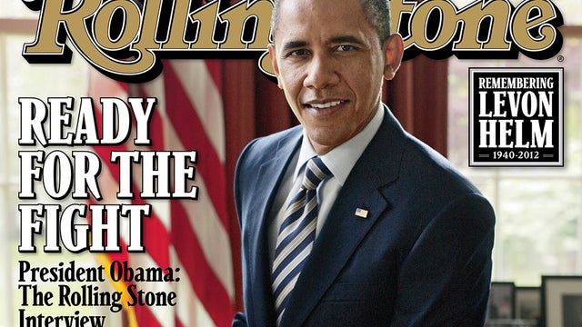 President Obama is seen on the cover of Rolling Stone magazine that hits newsstands April 27, 2012, in this image released by the magazine. 