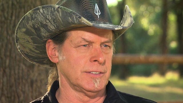 Ted Nugent during his interview with Jeff Glor 