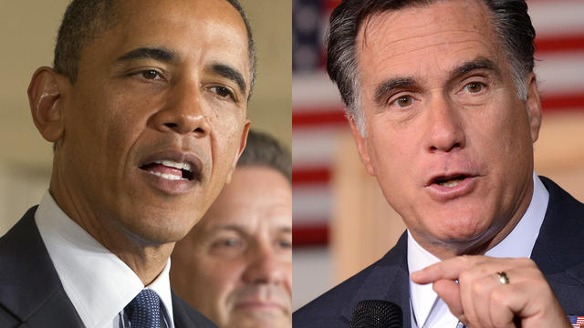 President Barack Obama and Mitt Romney 
