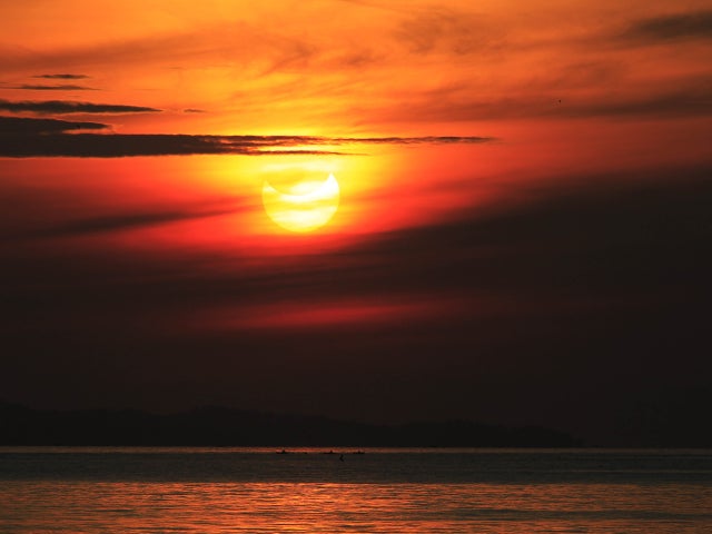 solar eclipse, Manila, Philippines 