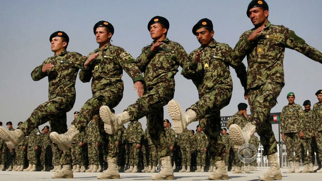 Afghan forces training 