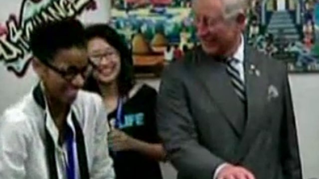 Prince Charles spins vinyl 